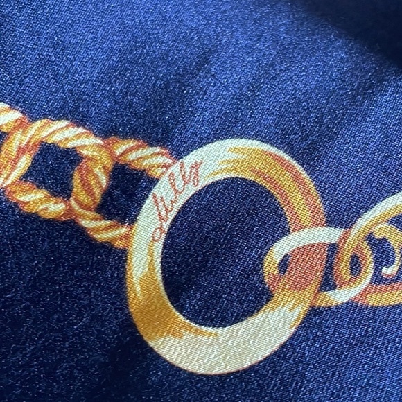 Milly Silk Simone Mini Dress Chain Print - Picture 10 of 16